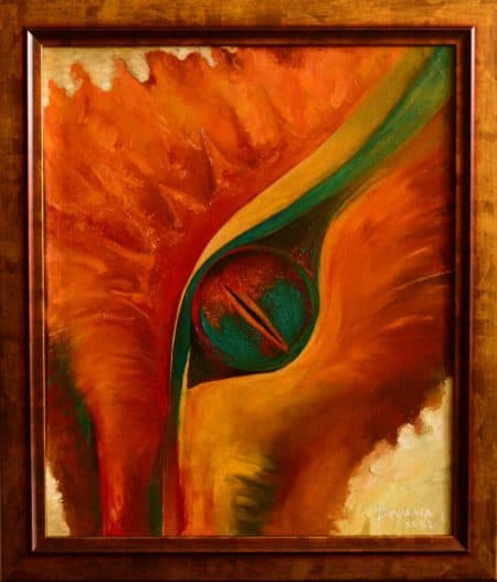 DRAGON EYE-Original painting oil on canvas