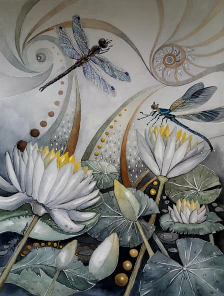 Deyana Deco - Dragonflies of Lily lake Full size