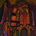 GLITTER-Original painting from the cycle ARCHES