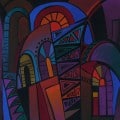 GLOW-Original painting from the cycle ARCHES