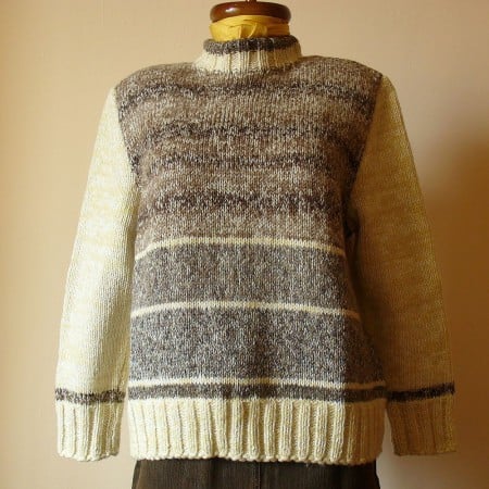 Hand Knit Ski Women Long Sleeve Jumper