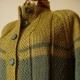 Hand Knit Women Cardigan in Umber and Gold