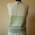 Hand Knit Women Sleeveless Jumper with beading details