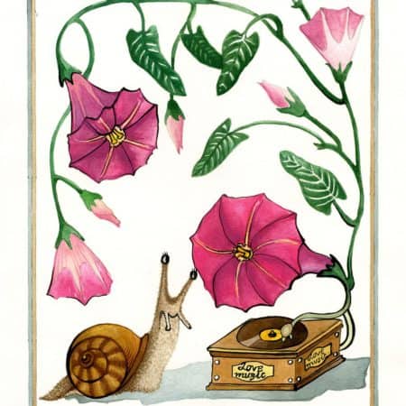LOVE MUSIC – Original watercolor painting