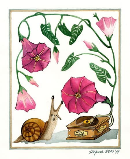 LOVE MUSIC – Original watercolor painting