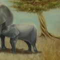 SAVANNA-Original painting oil on canvas