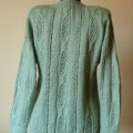 Sage-Green Hand Knit Women Jumper