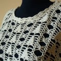 White Hand Crochet Women Jumper With Long Sleeves