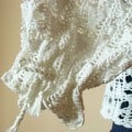 White Hand Crochet Women Jumper With Long Sleeves