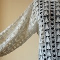 White Hand Crochet Women Jumper With Long Sleeves